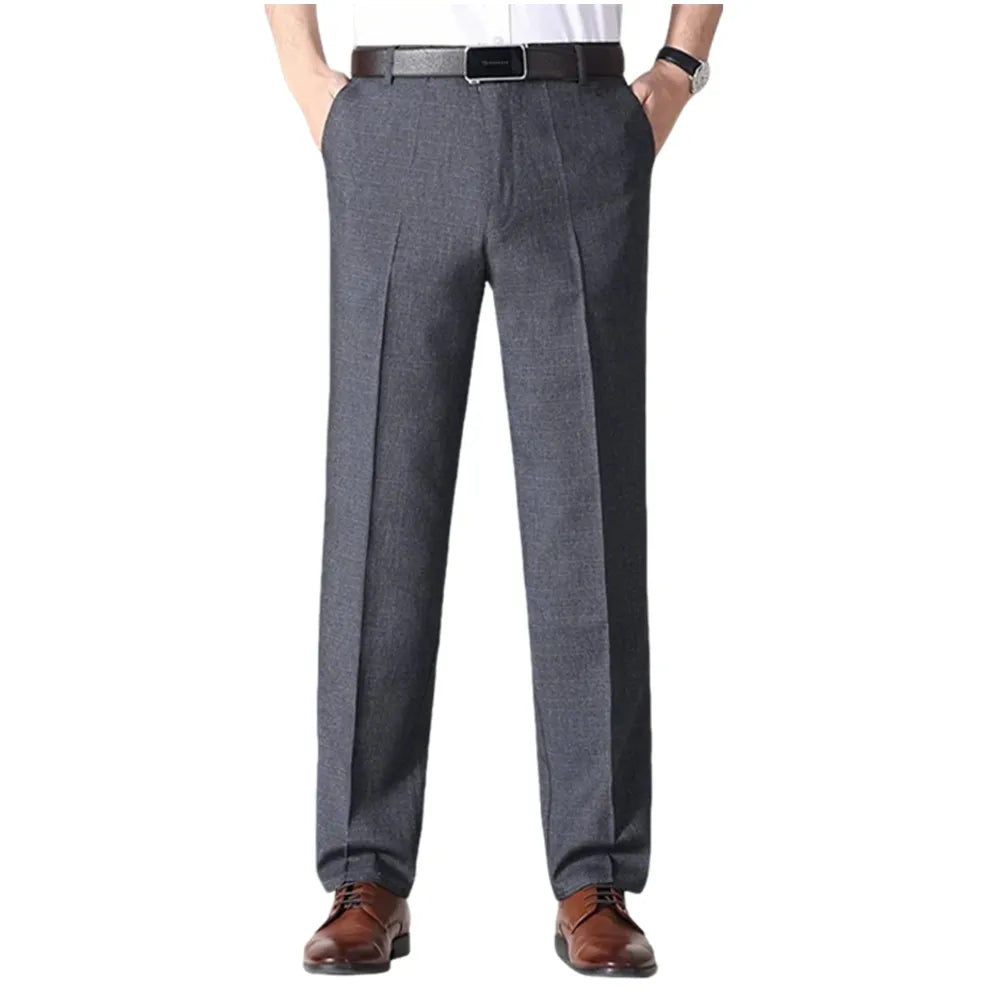 Men’s Classic Ice Silk High Waist Comfort Pants