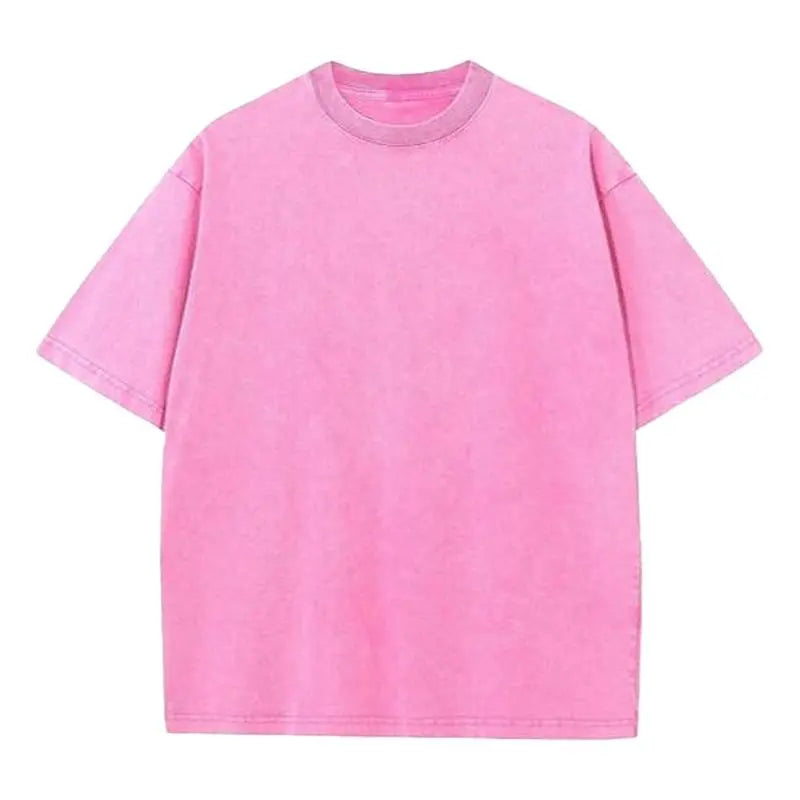 Men’s Oversized Vintage Acid-Wash T-Shirt – 100% Heavyweight Cotton Streetwear for Gym & Everyday Wear