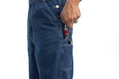 🔥Men's Denim Bib Overalls, Workwear with Adjustable Straps and Convenient Tool Pockets