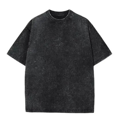 Men’s Oversized Vintage Acid-Wash T-Shirt – 100% Heavyweight Cotton Streetwear for Gym & Everyday Wear