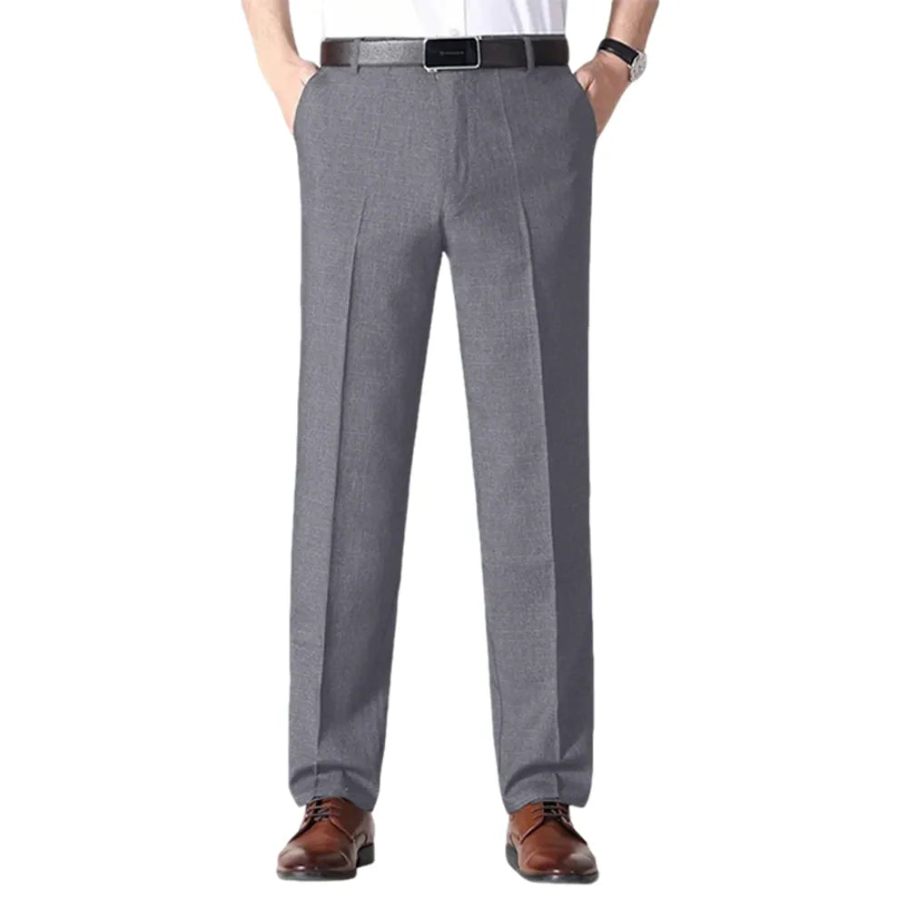 Men’s Classic Ice Silk High Waist Comfort Pants