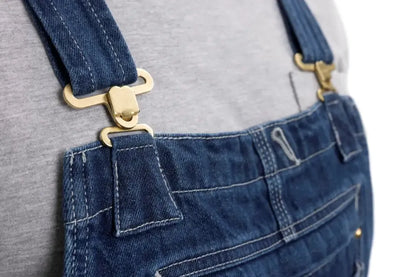 🔥Men's Denim Bib Overalls, Workwear with Adjustable Straps and Convenient Tool Pockets