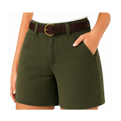 FINAL SALE⚡- 8 PACK Casual Summer Shorts – Split Side Flap Pocket Shorts Without Belt