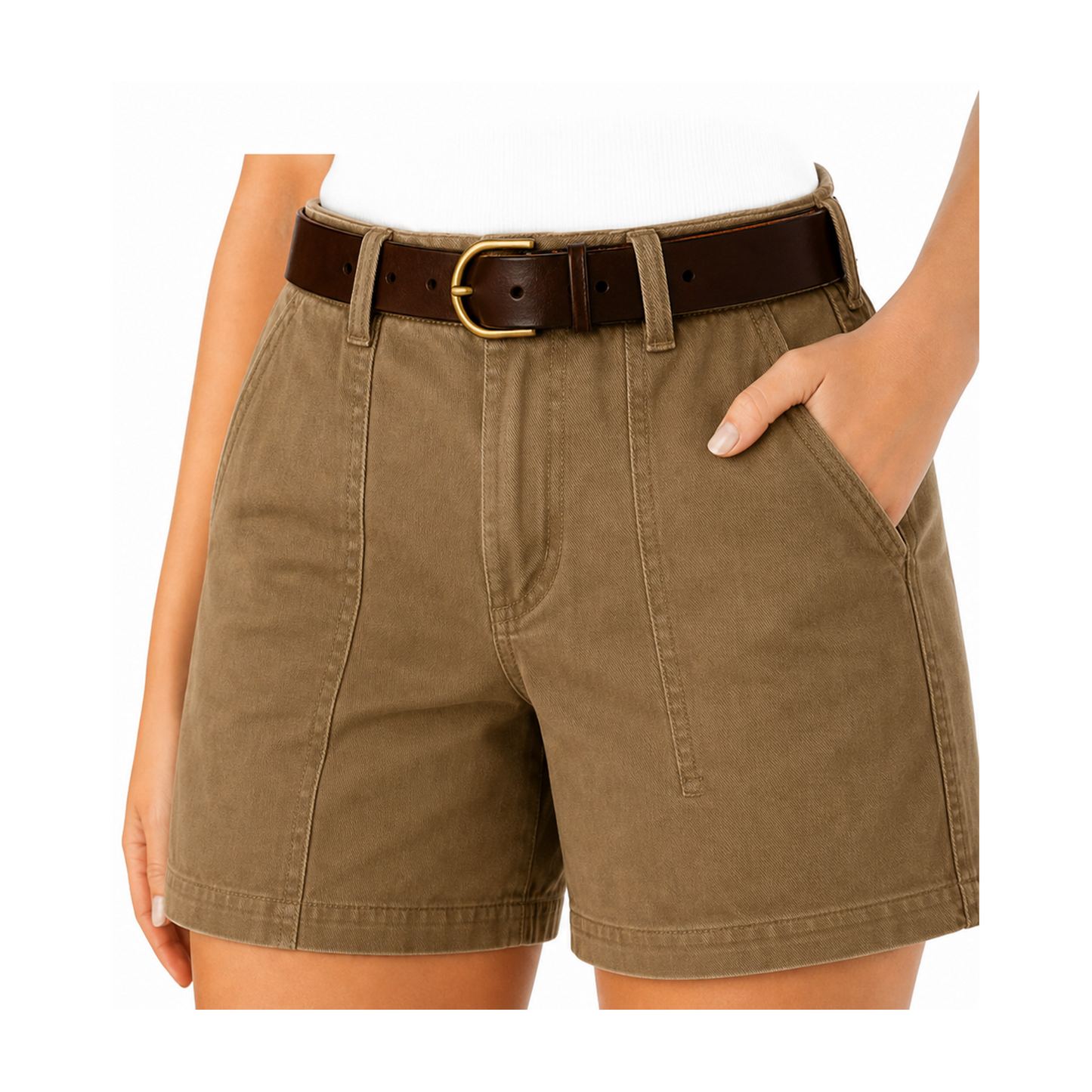 FINAL SALE⚡- 8 PACK Casual Summer Shorts – Split Side Flap Pocket Shorts Without Belt