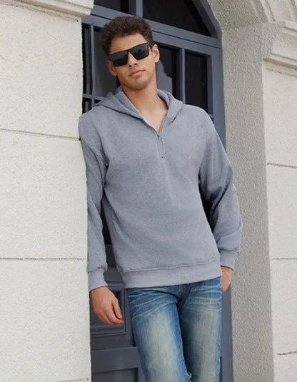 Men’s Plain Half Zip Hoodie