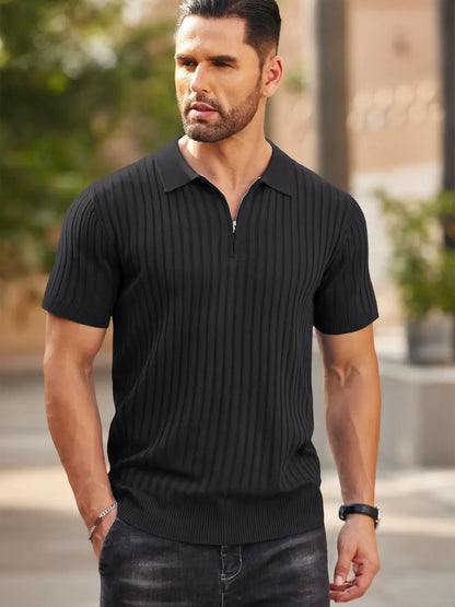 🔥2026 Men's Zipper Polo Shirts