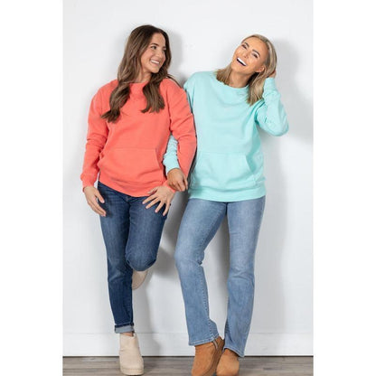 🔥Back by Popular Demand! Pigment Dyed Cozy Campfire Crewneck Sweatshir