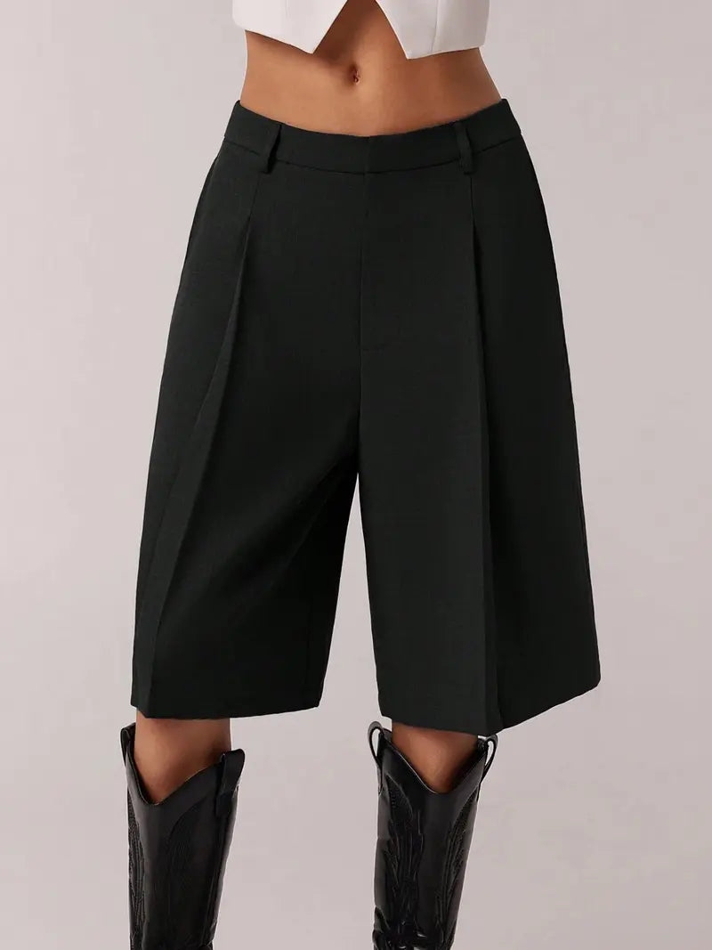 Women's Bermuda Shorts – Comfortable Fit Business Casual Summer Shorts