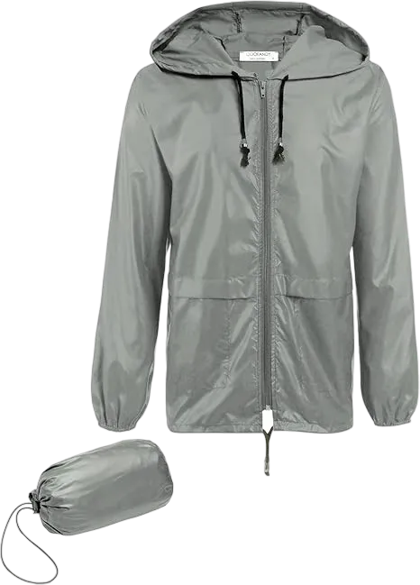 Men's Packable Jacket Outdoor Waterproof
