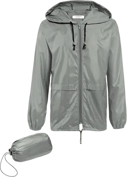 Men's Packable Jacket Outdoor Waterproof