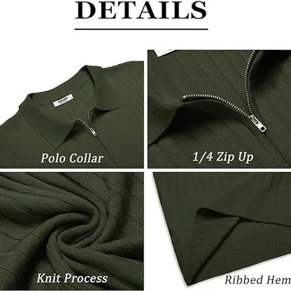 🔥2026 Men's Zipper Polo Shirts