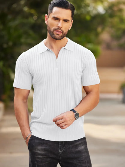 🔥2026 Men's Zipper Polo Shirts