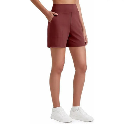 Women's Athletic Shorts High Waisted Running Yoga Shorts Summer Casual Burmuda Shorts with Pockets Activewear