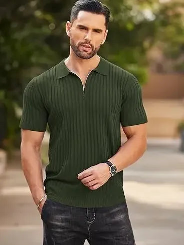 🔥2026 Men's Zipper Polo Shirts