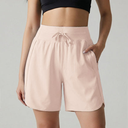 ⏰Hot Sale Women's Active Athletic Long Running High Wasistband Shorts
