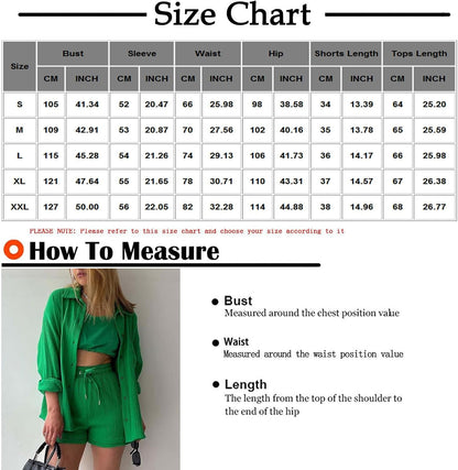 🔥Last day promotion🔥Women's Pleated Button Shirt Casual Suit（Top + vest + shorts）