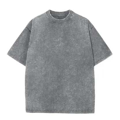 Men’s Oversized Vintage Acid-Wash T-Shirt – 100% Heavyweight Cotton Streetwear for Gym & Everyday Wear