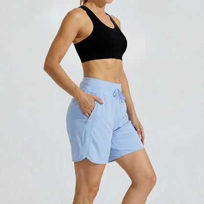 ⏰Hot Sale Women's Active Athletic Long Running High Wasistband Shorts
