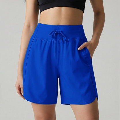 ⏰Hot Sale Women's Active Athletic Long Running High Wasistband Shorts