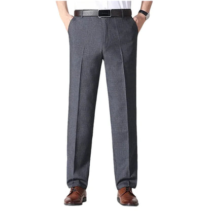 Men’s Classic Ice Silk High Waist Comfort Pants