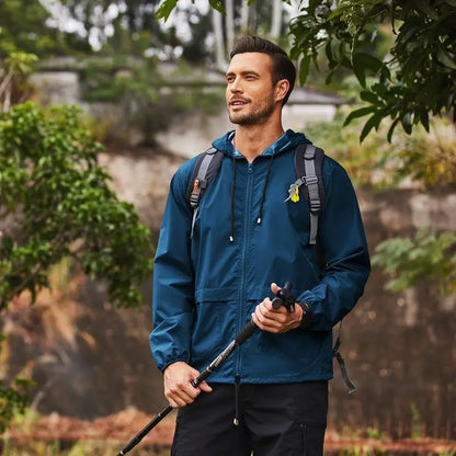 Men's Packable Jacket Outdoor Waterproof