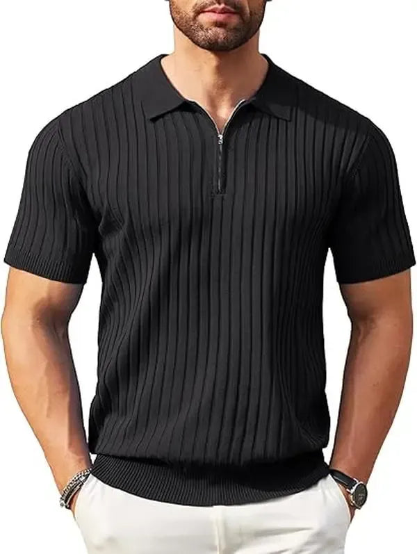🔥2026 Men's Zipper Polo Shirts