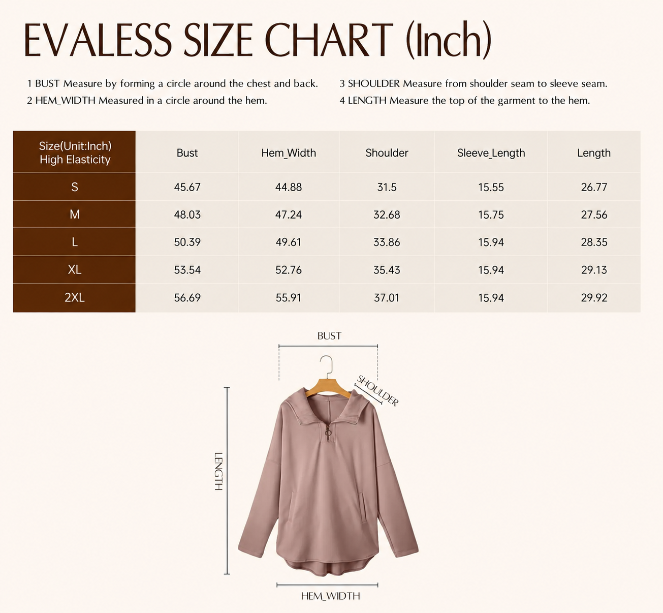 Women's Oversized Hoodies Casual Long Sleeve Half Zipper Pocket Sweatshirt Pullover Tops