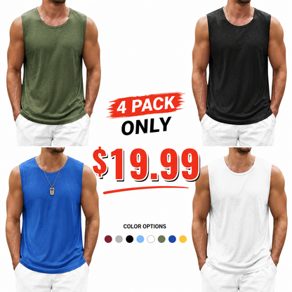🔥8 Gym Muscle Shirts for Only $24🔥Men's Workout Tank Top Casual Soft Sleeveless Gym Muscle Shirts Bodybuilding Tee