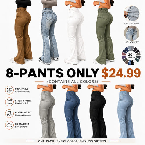 Women's High Waist Flare Leg Jeans