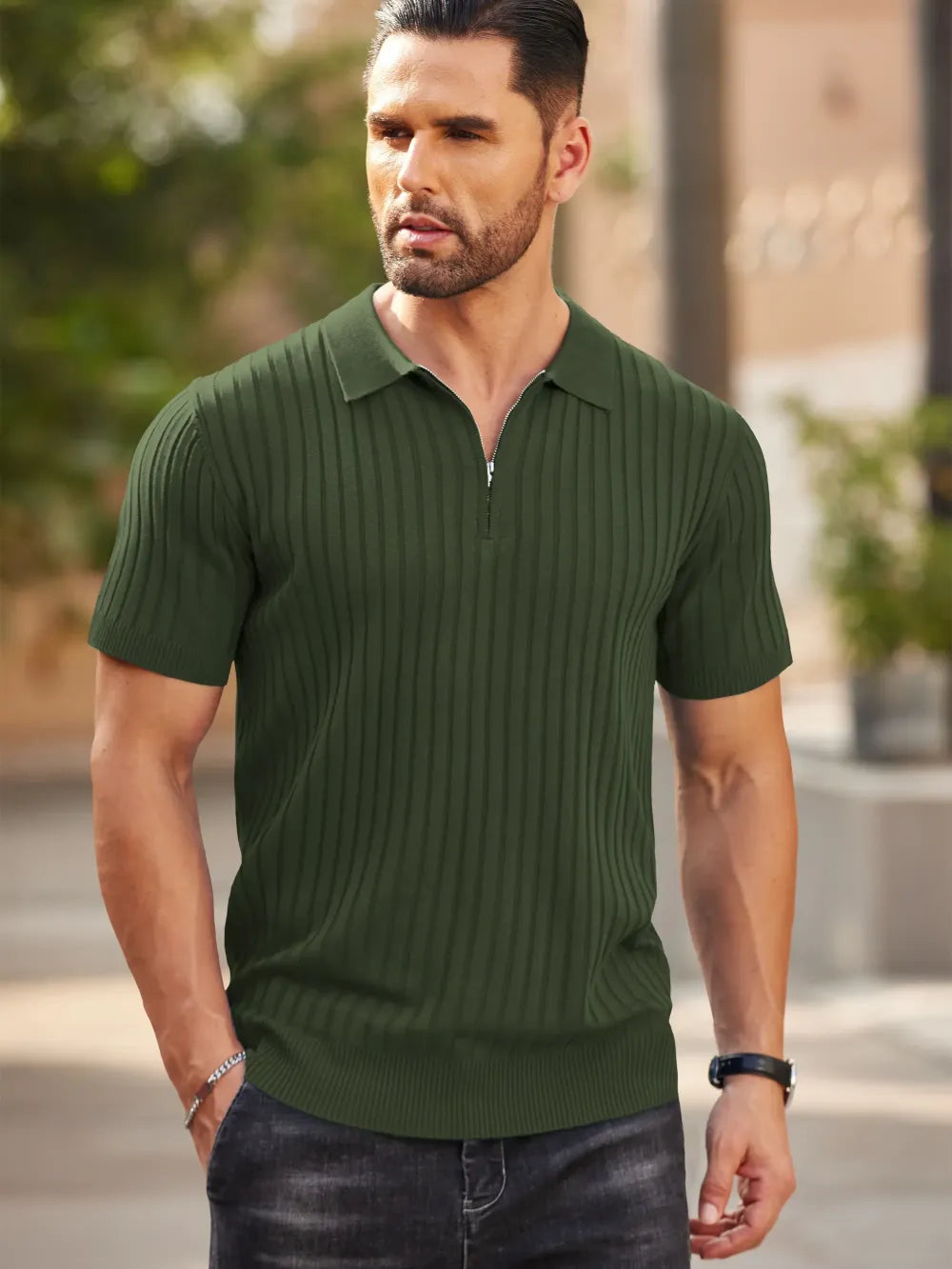 🔥2026 Men's Zipper Polo Shirts