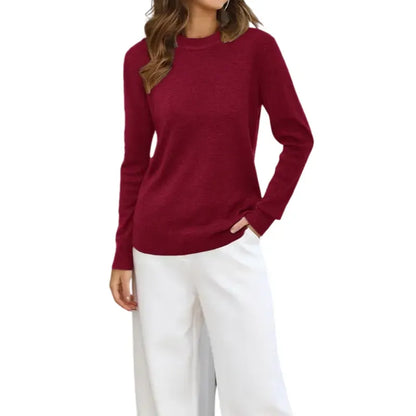 💥 Women's Wool Blend Crew Neck Pullover Sweater🔥