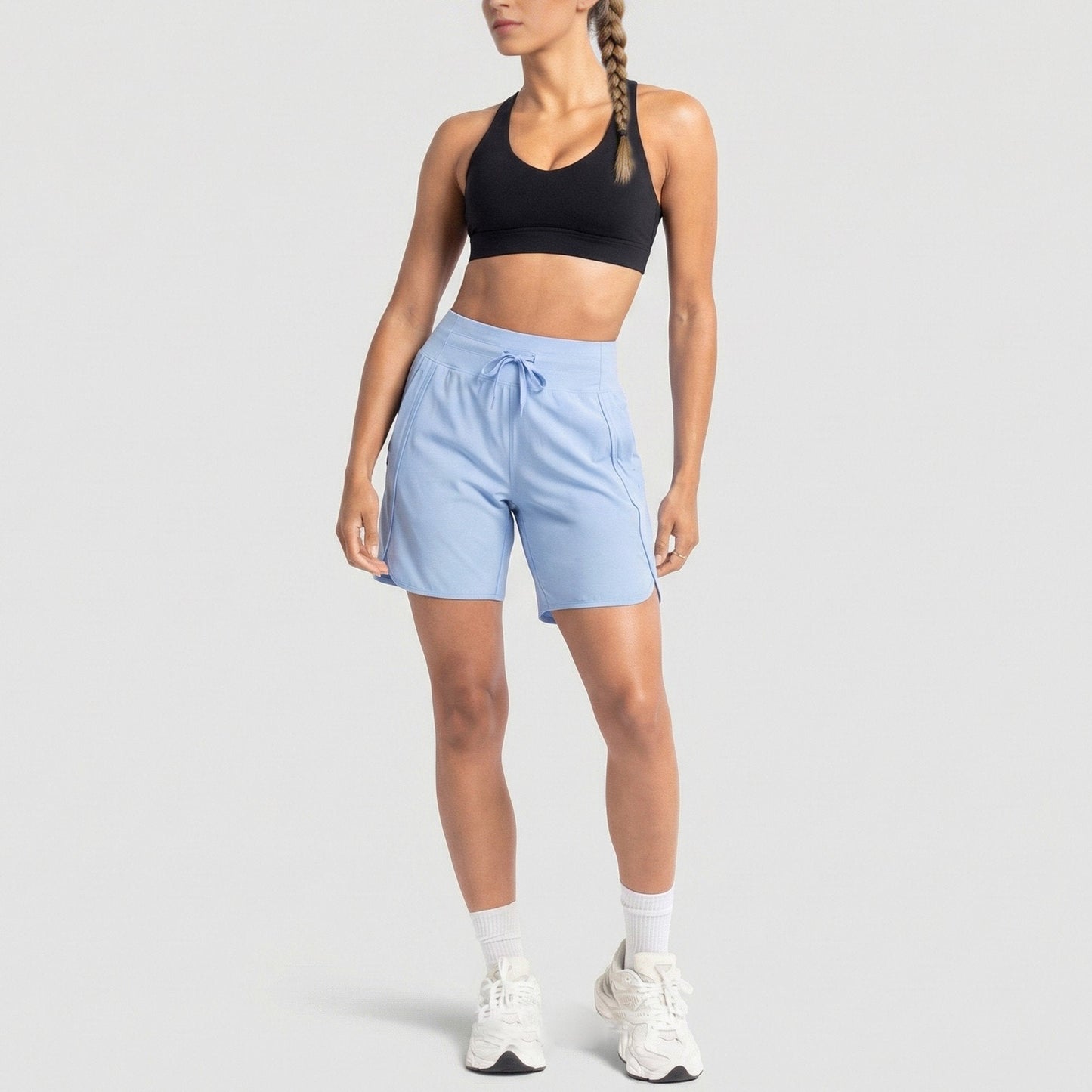 ⏰Hot Sale Women's Active Athletic Long Running High Wasistband Shorts