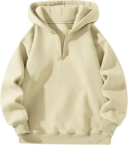 Men’s Plain Half Zip Hoodie