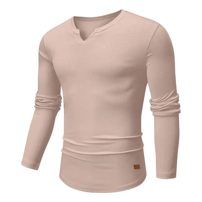 Men's Plain Casual Muscle Shirts for Men Slim Fitted