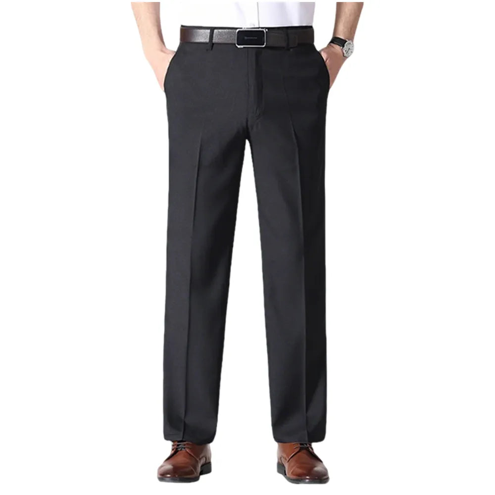 Men’s Classic Ice Silk High Waist Comfort Pants