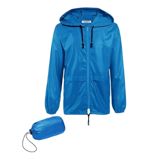 Men's Packable Jacket Outdoor Waterproof