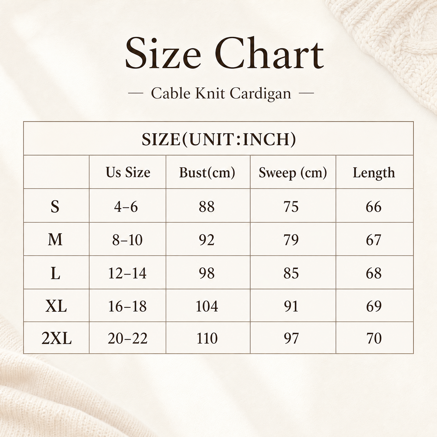 Women's Fall Casual Long Sleeve Button Down Open Front Cable Knit Cardigan