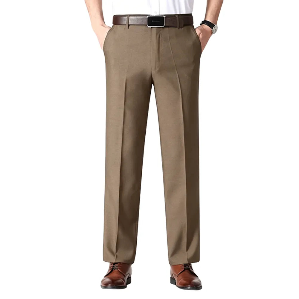 Men’s Classic Ice Silk High Waist Comfort Pants