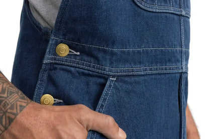 🔥Men's Denim Bib Overalls, Workwear with Adjustable Straps and Convenient Tool Pockets