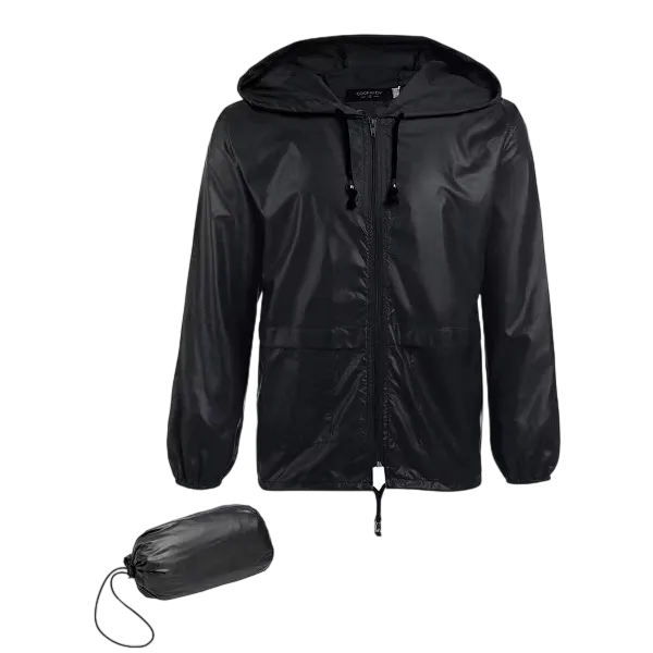 Men's Packable Jacket Outdoor Waterproof