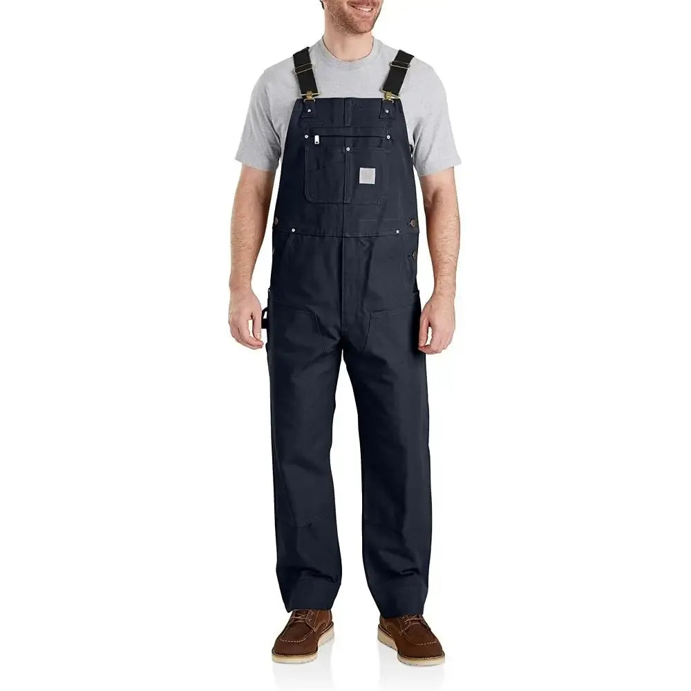 🔥Men's Denim Bib Overalls, Workwear with Adjustable Straps and Convenient Tool Pockets