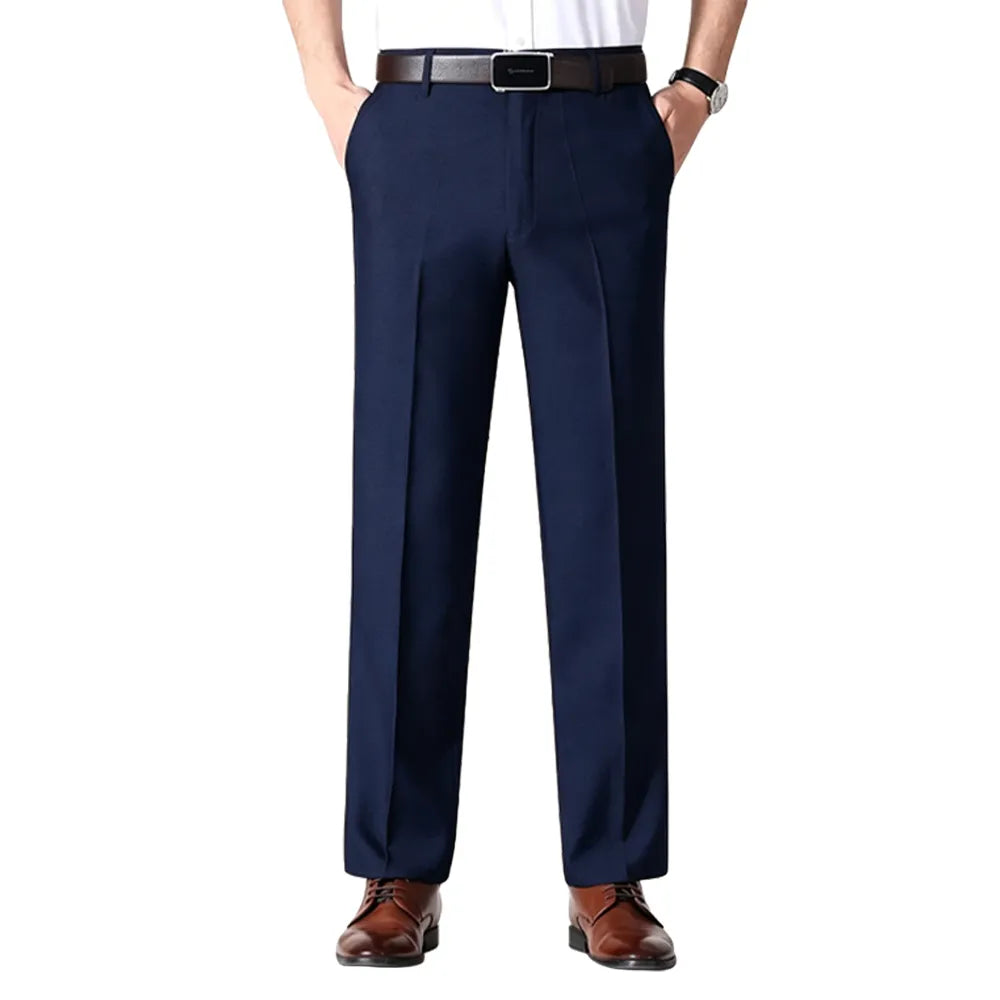 Men’s Classic Ice Silk High Waist Comfort Pants