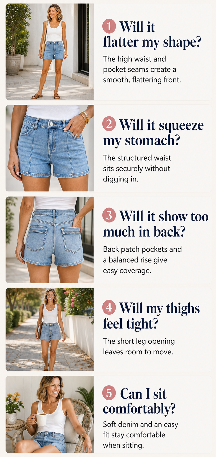 🔥Flash Sale⚡Light Blue Patch-Pocket Denim Shorts - 8/12 Pack Value Set