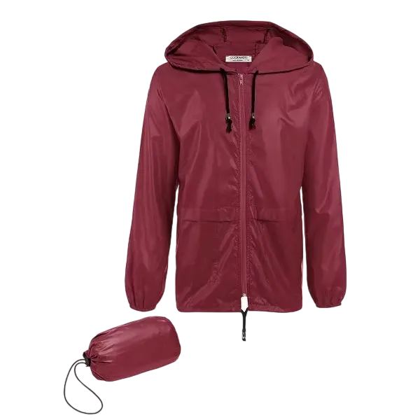 Men's Packable Jacket Outdoor Waterproof