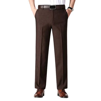 Men’s Classic Ice Silk High Waist Comfort Pants