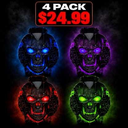 Men's Vintage Scary Face Print Gradient Graphics Halloween Hoodie
