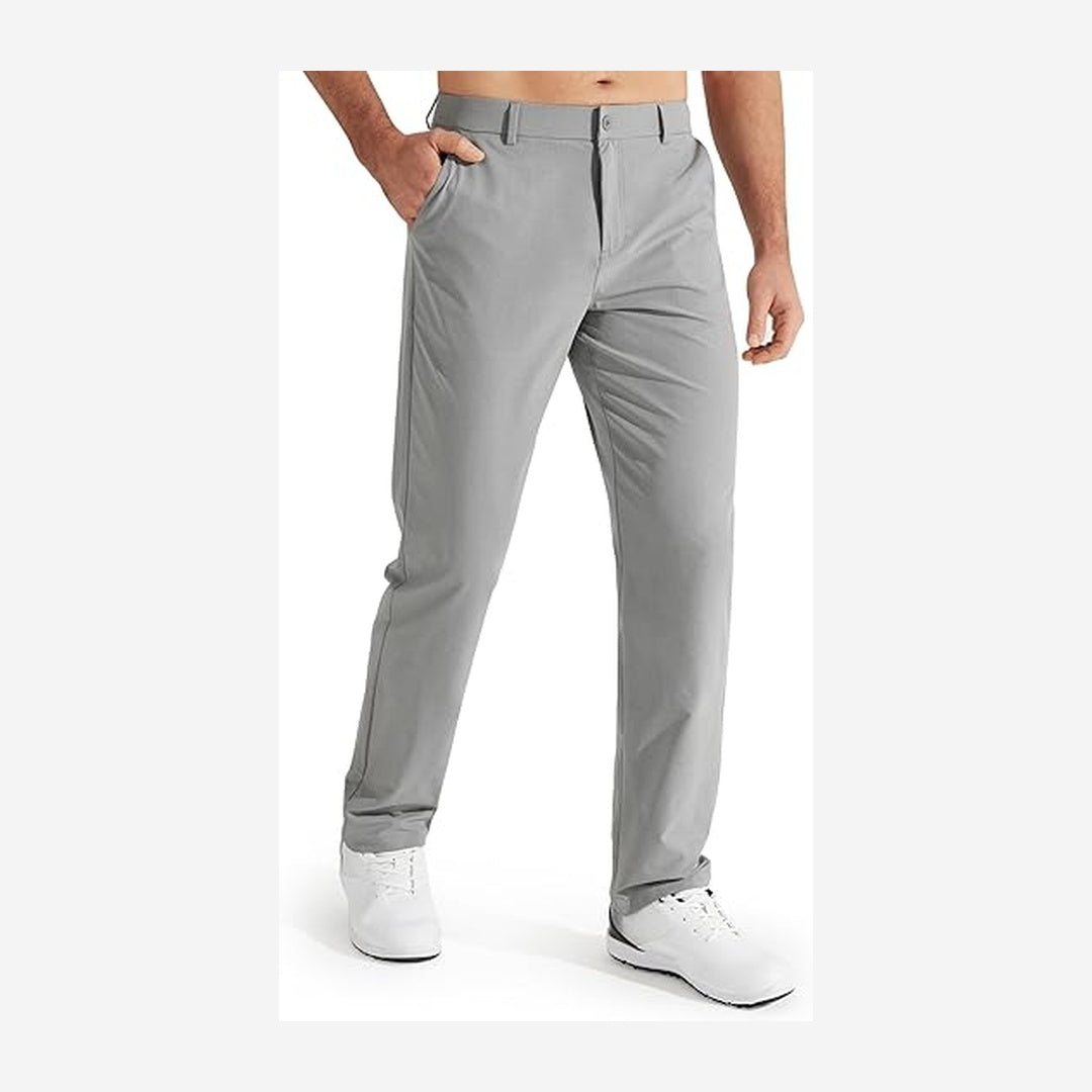 Men's Golf Pants, Stretch Work Dress Pants, Quick-drying, Lightweight, Comfortable Casual Pants with Pockets