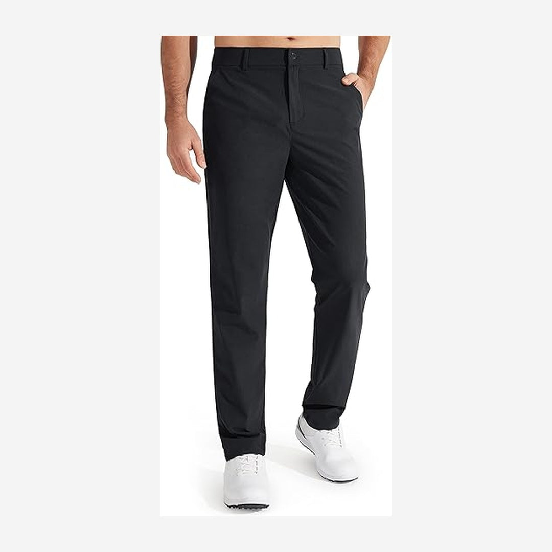 Men's Golf Pants, Stretch Work Dress Pants, Quick-drying, Lightweight, Comfortable Casual Pants with Pockets