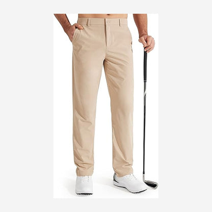 Men's Golf Pants, Stretch Work Dress Pants, Quick-drying, Lightweight, Comfortable Casual Pants with Pockets