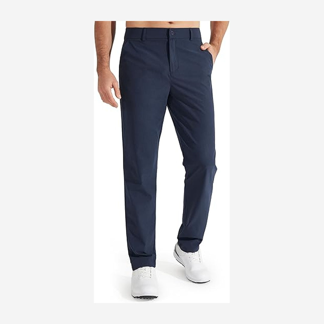 Men's Golf Pants, Stretch Work Dress Pants, Quick-drying, Lightweight, Comfortable Casual Pants with Pockets
